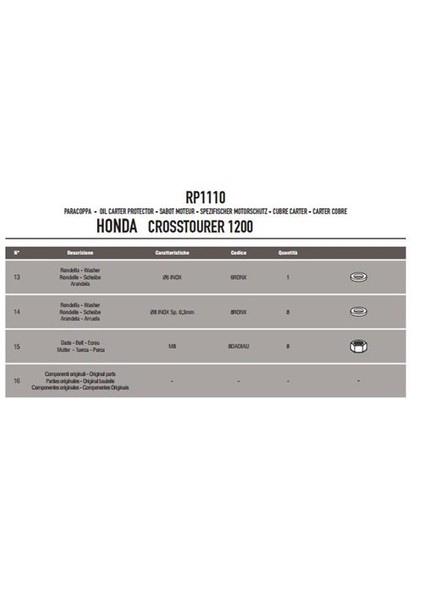 Gıvı Rp1110 Honda Vfr 1200X Crosstourer (12-15) Karter Koruma modelleri