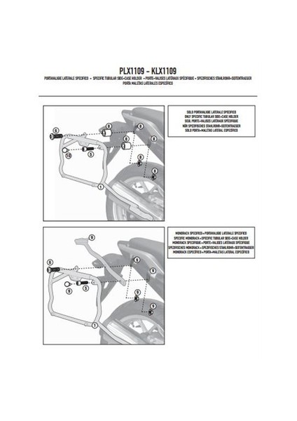 Gıvı Plx1109 Honda Integra 700 (12-13) Yan Çanta Tasıyıcı modelleri