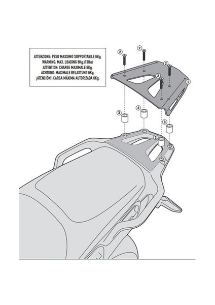 Gıvı Sra1110 Honda Vfr 1200X Crosstourer (12-15) Arka Çanta Tasıyıcı fiyatları