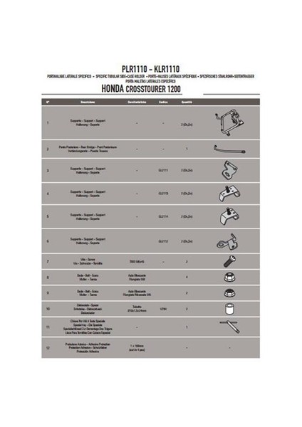 Gıvı Plxr1110 Honda Vfr 1200X Crosstourer (12-15) Yan Çanta Tasıyıcı fiyatları