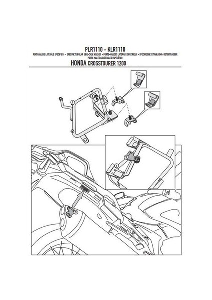 Gıvı Plxr1110 Honda Vfr 1200X Crosstourer (12-15) Yan Çanta Tasıyıcı indirimleri
