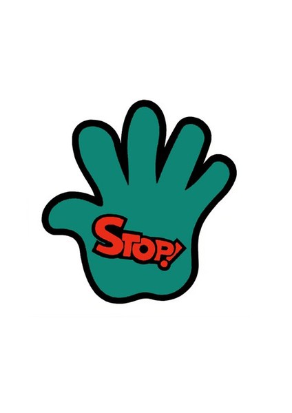 " Stop " Sticker 11 x 11 cm