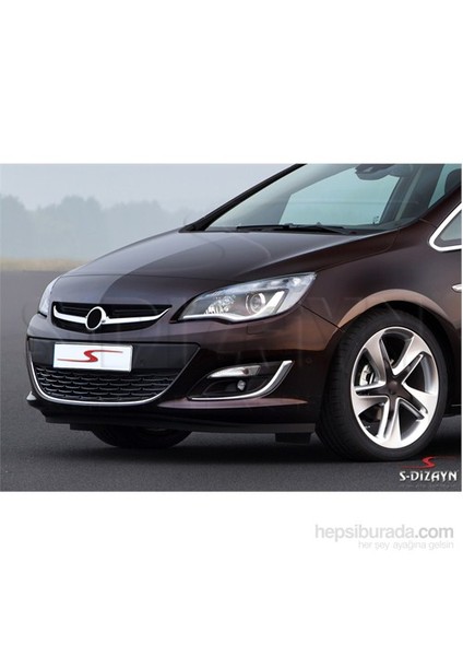 S-Dizayn Opel Astra J HB 2012 Üzeri Krom Sis Farı Çerçevesi 2 Prç Krom Paslanmaz Çelik
