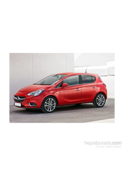 Opel Corsa E Krom Cam Çıtası 6 Parça P.Çelik 2015 ve Üzeri