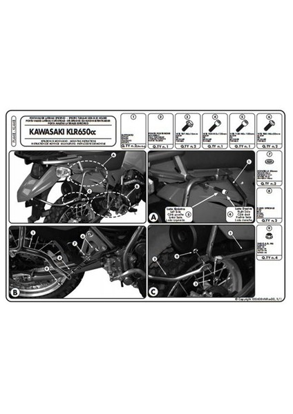 Kl448 Kawasakı Klr 650 Enduro (07-15) Yan Çanta Tasıyıcı indirimleri