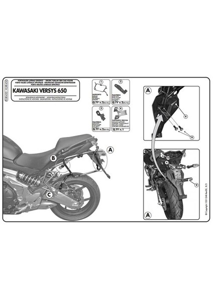 Klxr450 Kawasakı Versys 650 (10-14) Yan Çanta Tasıyıcı indirimleri