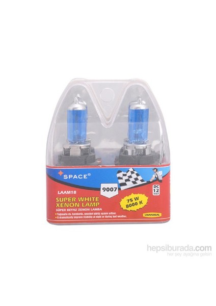 Süper White 9007 75W 12V Ampul Laam18