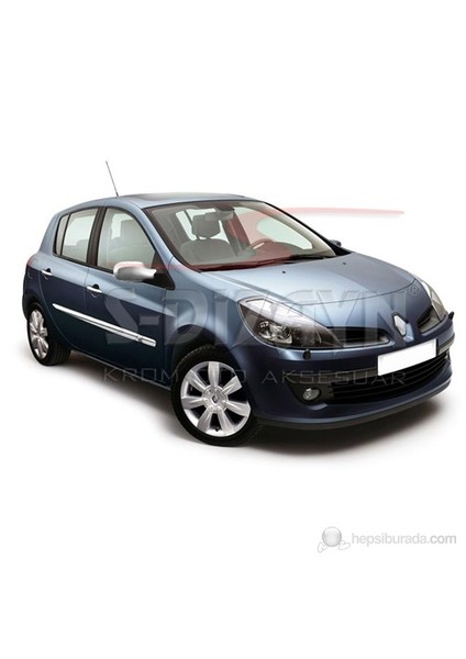 S-Dizayn Renault Clio III- Hb Yan Kapı Çıtası 4 Prç. P.Çelik (2006>)
