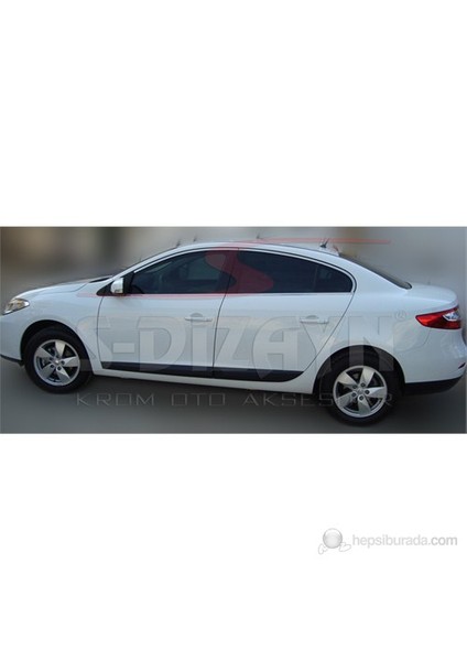 S-Dizayn Renault Fluence Cam Çerçeve Seti 8 Prç. P.Çelik (2010>)