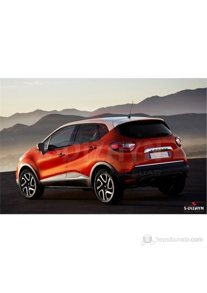 S-Dizayn Renault Captur 2013 Üzeri Krom Bagaj Alt Çıta P.Çelik