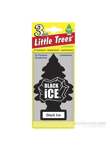 Little Trees Black Ice 3'Lü Paket