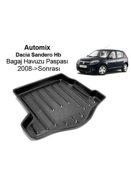 Dacia Sandero Hb Bagaj Havuzu Paspası 2008->Sonrası