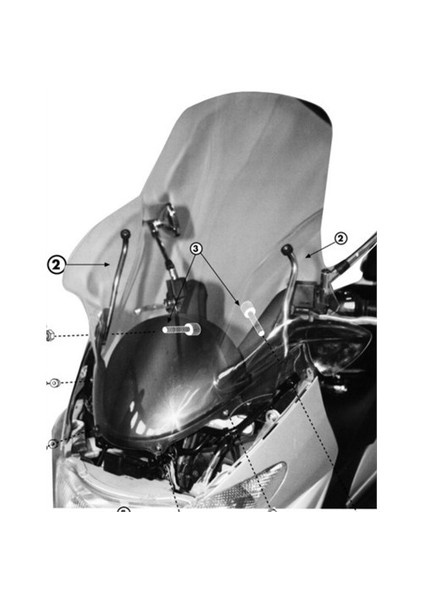 Gıvı D156kıt Suzukı Burgman An 250-400 (98-02) Rüzgar Sıperlık Baglantısı
