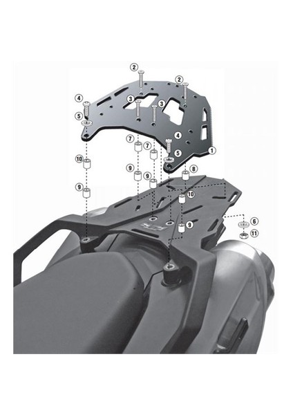 Gıvı Sra750 Ktm 990 Smt (09-15) Arka Çanta Tasıyıcı fiyatları