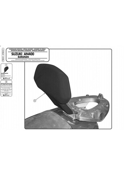 Gıvı Tb531 Suzukı Burgman 400 (06-15) Sıssybar fiyatları