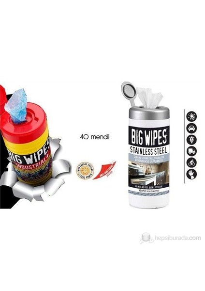 Bigwipes Inox Paslanmaz Temizlik Mendili 35 Adet 841312
