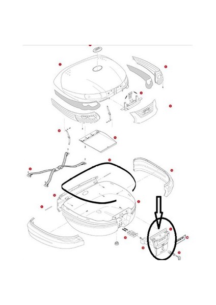 Gıvı Z398ntmr Çanta Kılıt Mekanızması Grı Anahtarlı E55 modelleri