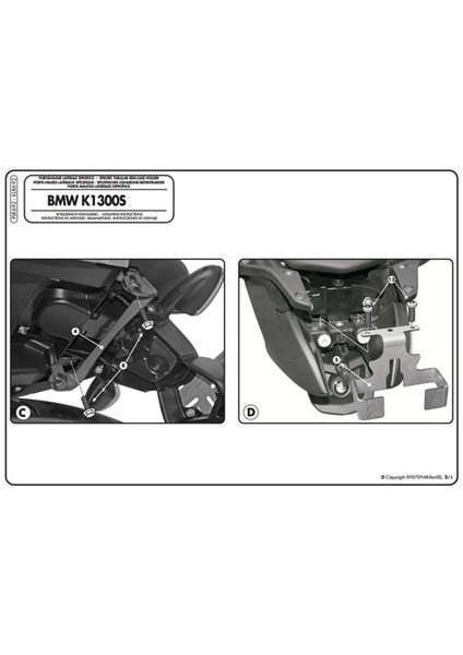 Gıvı Plr692 Bmw K 1200S (05-08) - K 1300S (09-15) Yan Çanta Tasıyıcı modelleri