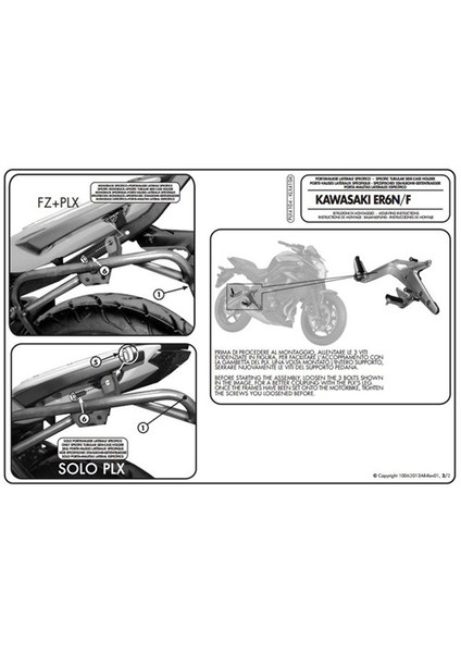 Gıvı Plx4104 Kawasakı Er-6N - Er-6F 650 (12-15) Yan Çanta Tasıyıcı indirimleri