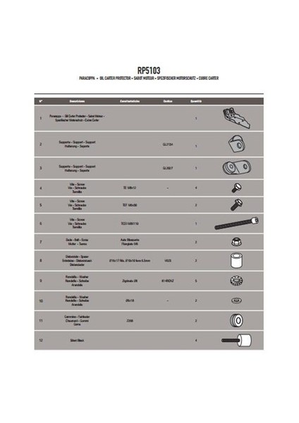 Gıvı Rp5103 Bmw F650gs - F800gs (08-15) - F700gs (13-15) - F800gs Adv. (13-15) Karter Koruma fiyatları