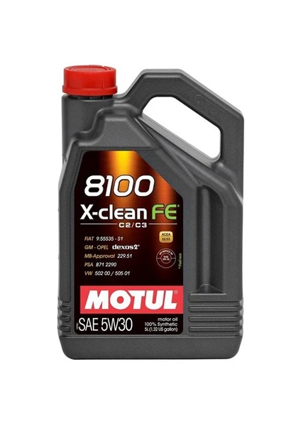 8100 X-Clean FE 5W-30 5 Litre Motor Yağı (Üretim Yılı :2024)