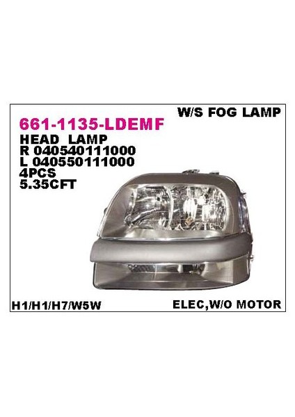 Fiat Doblo 2002- Far Sol