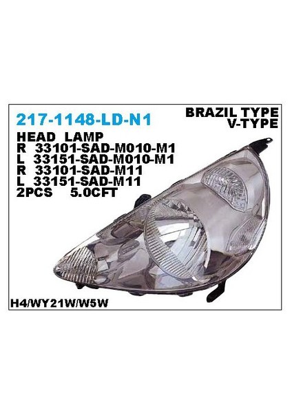Honda Jazz 2001-2003 Far Sağ