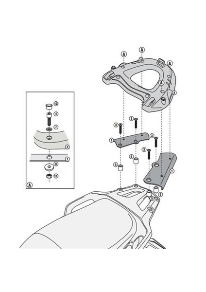 Kr1110 Honda Vfr 1200X Crosstourer (12-15) Arka Çanta Tasıyıcı modelleri