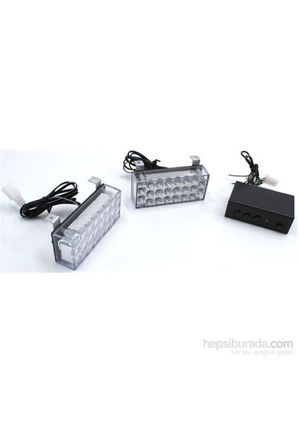 Flaşlı İkaz Lambası 44 Led (Kırmızı-Mavi) Lapa17