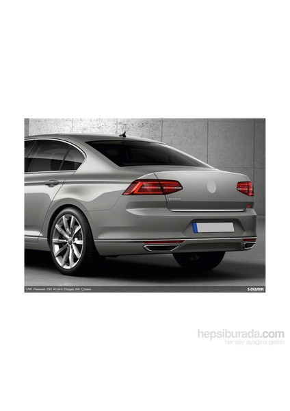 S-Dizayn Vw Passat B8 Krom Bagaj Alt Çıtası 2015 Ve Üzeri