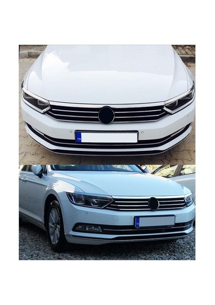 S-Dizayn Vw Passat B8 Krom Far Üzeri Çıta Seti 3 Prç. 2015 Ve Üzeri