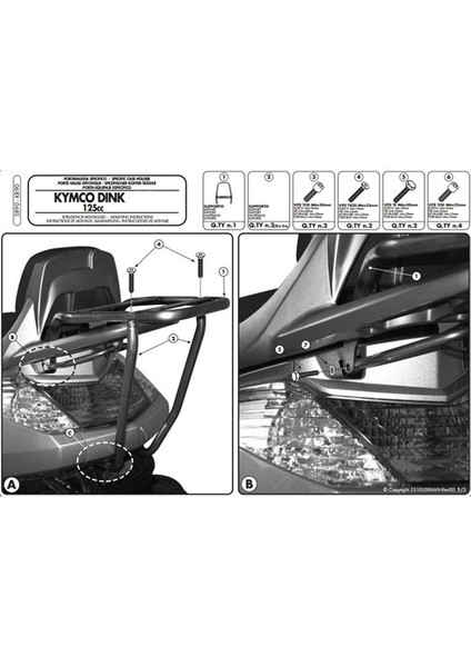 Gıvı Sr90 Kymco Dınk 50-125-200I (06-15) Arka Çanta Tasıyıcı fırsatları