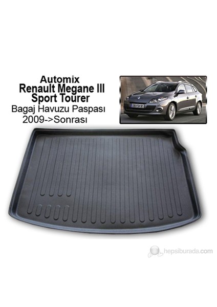 Renault Megane 3 Sport Tourer Bagaj Havuzu Paspası 2009->Sonrası