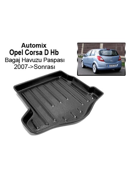Opel Corsa D Hb Bagaj Havuzu Paspası 2007->Sonrası