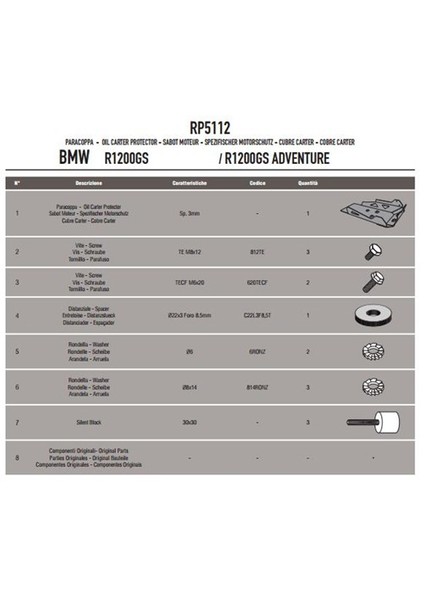 Gıvı Rp5112 Bmw R1200gs - R1200gs Adventure (13-15) - R1200r (15) Karter Koruma fiyatları