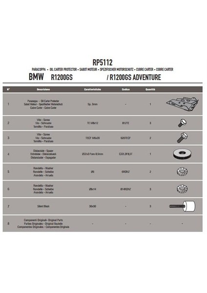 Gıvı Rp5112 Bmw R1200gs - R1200gs Adventure (13-15) - R1200r (15) Karter Koruma fırsatları