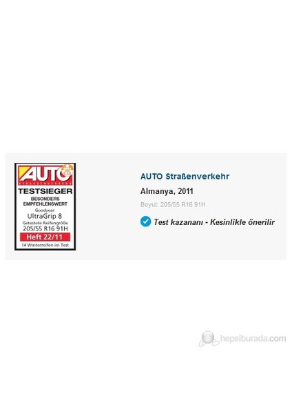 195/65 R15 91T UltraGrip 8 Oto Kış Lastiği ( Üretim Yılı: 2023 )