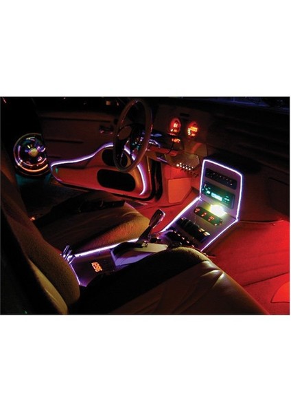 3 Metre Neon Kablo Torpido İçin 12 Volt
