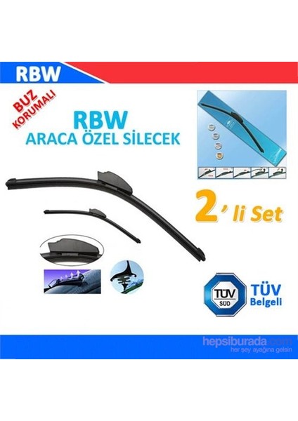 PEUGEOT 307 2004 > Sonrası Araca Özel Silecek Süpürgesi (SAĞ/SOL )( 2'li Set )