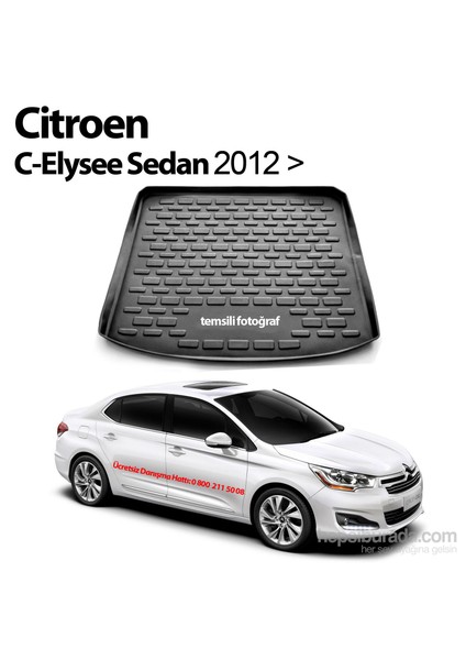 Citroen C-Elysee Sedan Bagaj Havuzu 2012 Sonrası