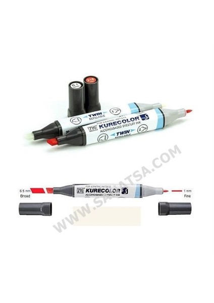 Kurecolor Twin S Grafik Ve Mimari Proje Çizim Kalemi W.01 Warm Gray 1