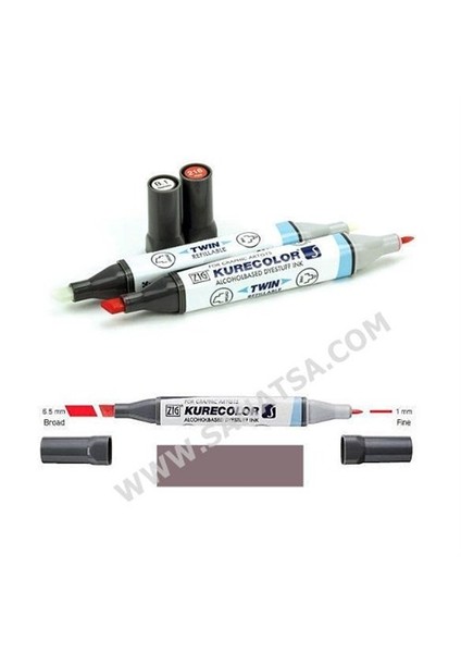 Kurecolor Twin S Grafik Ve Mimari Proje Çizim Kalemi W.10 Warm Gray 10