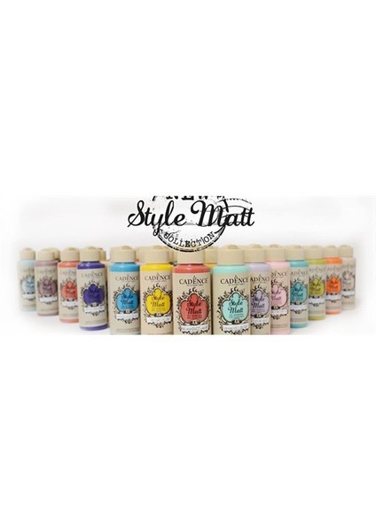 Style Matt Akrilik Boya 120Ml. 9025-Karadut
