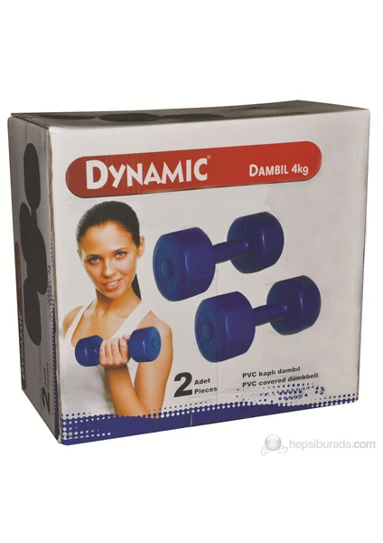 Dynamıc Vınyl Dumbbell Mix Unisex Ağırlık 1DYASVINYL-KAR-4KG