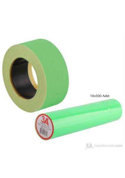 3A Renkli Fiyat Etiketi 10x500 adet