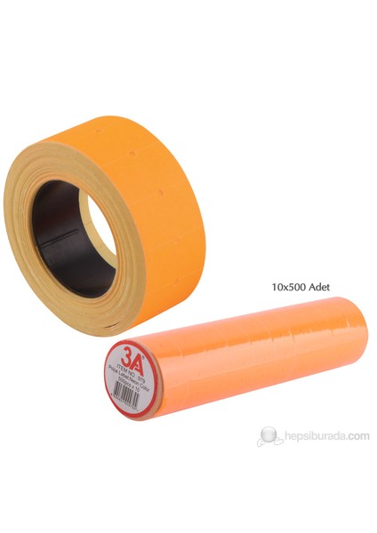 3A Renkli Fiyat Etiketi 10x500 adet