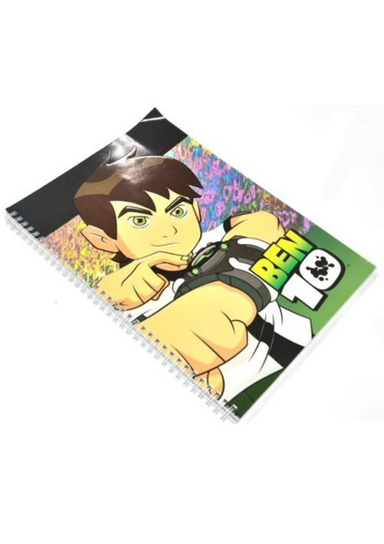 (A4) 80 Yp. Yaldızlı Gofreli Defter - Çizgili