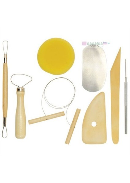 Seramik Başlangıç Seti 8 Parça (Pottery Tool Kit)