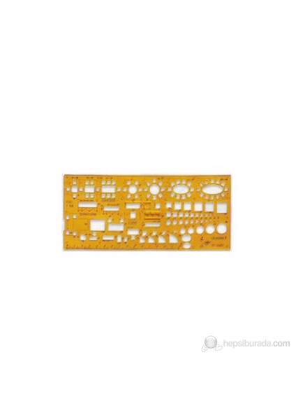 1:100 Teknik Şekil Şablonları Mobilya No3