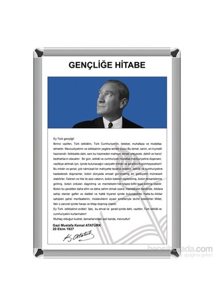 35x50 Aliminyum Gençliğe Hitabe